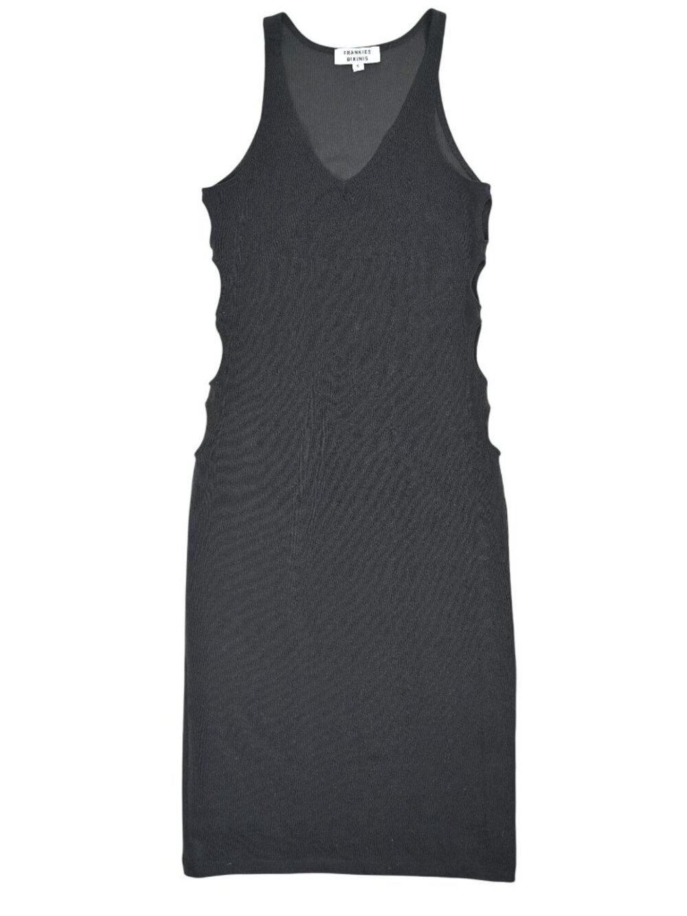 Frankies Bikinis Sterling Terry Midi Dress in Black